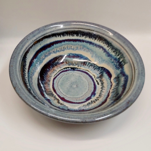 #221163 Bowl Blue/Red/White $28 at Hunter Wolff Gallery